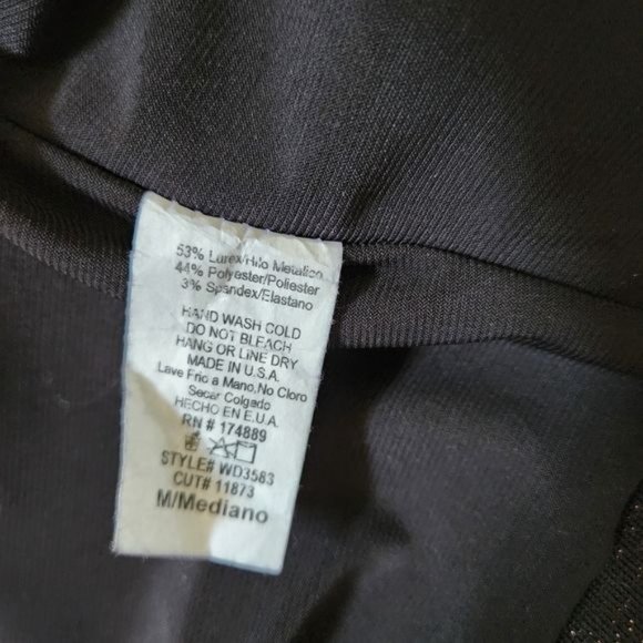 Windsor Brown Glitter Mini Dress, Sleeveless - Picture 9 of 10